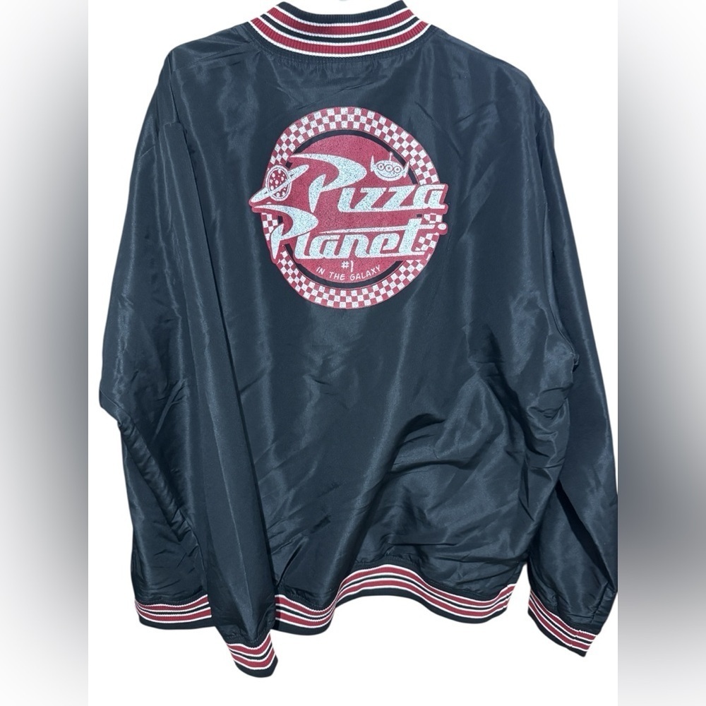 Disney Pixar Toy Story Pizza Planet Unisex Bomber Jacket Junk Food Size XXL